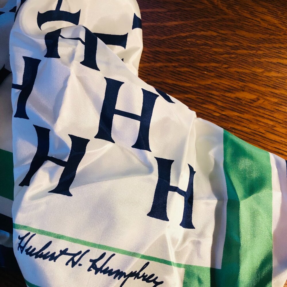 Vintage Hubert H Humphrey Campaign Scarf 1968 Frankie Welch designer